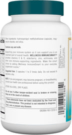 Source Naturals Wellness ImmuneSmart - for Core Daily Immune Support*, with Vitamins A, C, and D, Zinc, Elderberry, Echinacea, Andrographis, Turkey Tail and Garlic - 90 Capsules