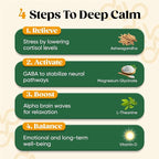 Venture Pal Calm Drink Mix, Cortisol Reducer and Sleep Aid with Magnesium Glycinate, Ashwagandha, L-Theanine,Vitamin D, Calm Magnesium Powder for Relax & Focus, No Sugar, Non GMO, Vegan & Gluten-Free