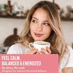 Mushroom Coffee for Women by Ylva Blends – Instant Mushroom Coffee for Hormone Balance, Perimenopause & Menopause – 36 Servings – Low Caffeine with 5 Adaptogens, Black Cohosh & L-Theanine