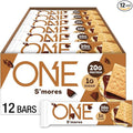 ONE Protein Bars, Smores, Gluten Free with 20g Protein and 1g Sugar, Pantry Staples, 2.12 oz (12 Count), Packaging May Vary