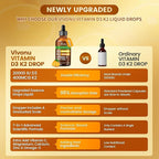 VivoNu Vitamin D3 K2 10000 IU with MK7-300 Virgin Coconut Oil Softgels, 2 in 1 Vitamins D & K Complex | Vitamina D3 con K2 ((3 Bottle))