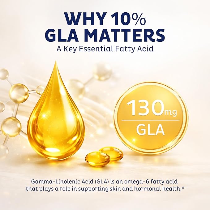 Zeal Evening Primrose Oil Softgels 1300mg for Women - GLA Supplement (Gamma Linolenic Acid 130mg) - Hormone Support, Skin & Hair Health - 150 Softgels