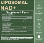 Liposomal NAD Supplement with NAD Nicotinamide Riboside Resveratrol 900 MG, Boost NAD+ for Cellular Health, Anti-Aging, Energy, Focus - 80 Capsules(5Pcs)
