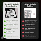 Better Alt Shilajit Dry Drops | Himalayan Superfood | Lab-Tested for Purity | Helps Improve Energy, Stamina | 1-Month Dietary Supplement