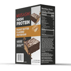 MUSASHI High Protein Bar, 45g Protein, 2g Total Sugars, Peanut Butter & Milk Chocolate Coated, Post Workout and Protein Snack On The Go, 12 Pack of 3.2oz (90g) Bars