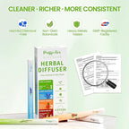 PUFFIAIR Herbal Diffuser Pen 4 Pack, Clean Botanical Aromatherapy Diffusers, Four Aroma Variety Set, Cool Mint & Herbal Scents, Smooth Daily Experience, Up to 600 Uses Each