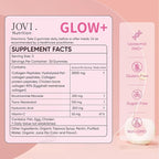 Jovi Glow+ NAD+ & Collagen Gummies, Multi-Type Hydrolyzed Collagen Peptides, Resveratrol, Hyaluronicacid, Vitaminc, Supplement for Skin, Hair, Nails, 90 Count (1, A)