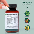 IBSoothe – Digestive Health Supplement for Women & Men with Fiber, Probiotics, Enzymes & Peppermint Oil for Gas Relief, Digestive Health, IBS/Constipation Relief – 90 Capsules