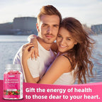 D-Mannose Gummies 2000mg with Cranberry 500mg & Hibiscus - D Mannose Chewable Supplements for Women - Liver, Bladder Flush & Urinary Tract Cleanse Health Supplement, 60 Counts