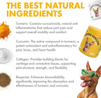 LEGITPET Turmeric Curcumin Hip & Joint Supplement for Dogs – Supports Mobility, Comfort & Overall Wellness – with Collagen & BioPerine – 30 Chews
