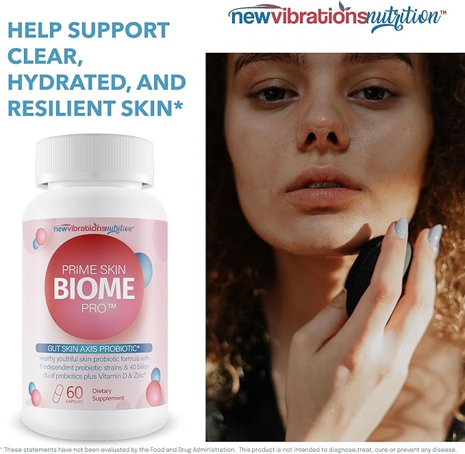 Prime Skin Biome Pro - Our Best Anti Aging Skin Supplement - Skinn & Toenail Fungus Fighter - Anti Wrinkle Pill - Reactivate Anti Aging Pills for Women & Men - Fungus Probiotic Fungal Pills