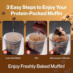 Bootylicious | 25g Protein Muffin | Ultimate Variety | Low Carb, 16g-18g Fiber, Low Glycimic Index, Low Sugar, 2.32-2.75oz Cup, 12-Pack