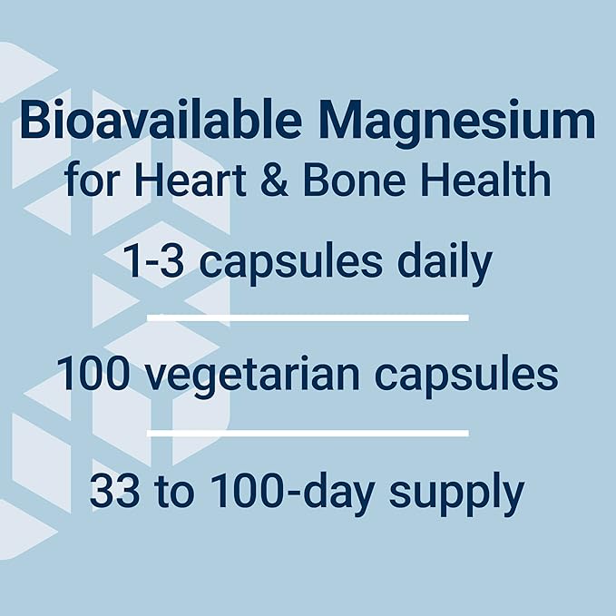 Life Extension Magnesium Citrate 100 mg Vegetarian Capsules, Blue, 100 Count