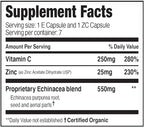 EZC Pak On The Go Immune System Booster with Echinacea, Vitamin C, Zinc, Immune Support Supplement, Immunity Vitamins for Adults, Travel-Friendly Packaging, Vegetarian, Gluten-Free