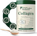 Great Lakes Wellness Collagen Peptides Powder – Supports Skin, Hair, Nails, Joints & Digestion – Hydrolyzed, Quick Dissolve, Non-GMO, Keto & Kosher – Pure Collagen Protein (16 oz, 22 Servings)