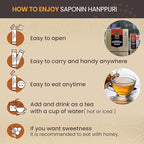 Saponin Hanppuri Everyday Korean Red Panax Ginseng Extract Stick - 3000mg High Potency Liquid Supplement - Caffeine Free Energy & Immune Support - 30 Packets