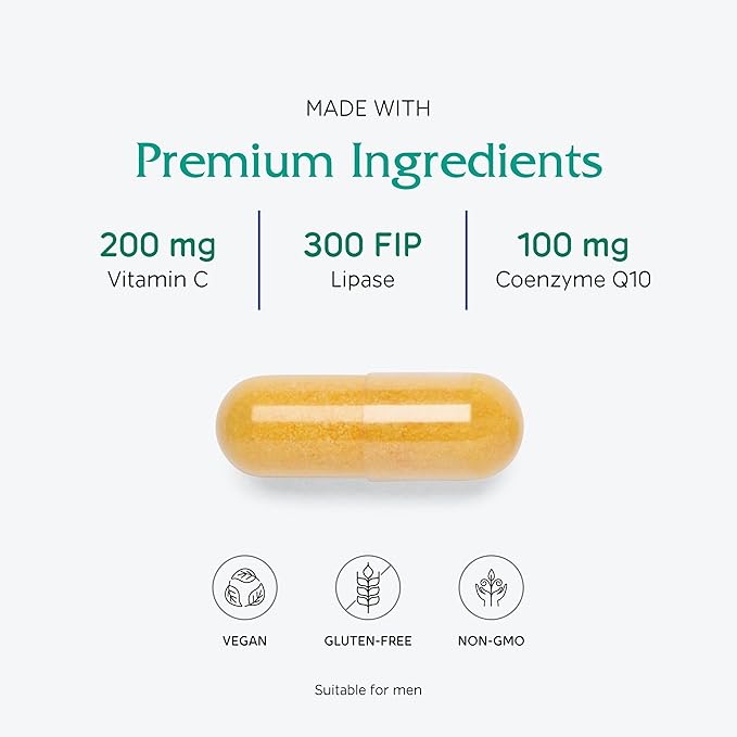 Vitanica Coq10 Extra, Natural CoQ10, 100mg, Non-GMO, Vegan, 60 Capsules