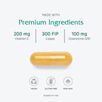 Vitanica Coq10 Extra, Natural CoQ10, 100mg, Non-GMO, Vegan, 60 Capsules