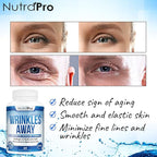 NutraPro Anti Wrinkle and Ageless Skin Vitamins - Dermal Repair Complex for Skin Repair with Collagen & Resveratrol & Alpha - Lipoic Acid & Hyaluronic Acid Supplement to Renew Skin