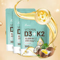 Vitamin D3 10000 iu Plus K2 (MK-7) 200 mcg, 300 Coconut Oil Softgels| 2 in 1 VIT D & K Complex | Supports Calcium Absorption, Bone, Immune, & Heart Health – Easy to Swallow (900 Softgels /3 Bag)