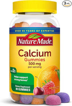 Nature Made Calcium Adult Gummies, 80 Count (Pack of 3)