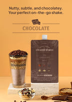 Korean Food All-In-One Multi Shake Chocolate(50g*7 Packs) Dietary Fiber, Essential Amino Acids, Vitamins, 7-Day Convenient Individual Packs (12.35 oz)