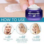 Resveratrol Wrinkle Cream, Skin Barrier Repair Face Moisturizer, Instant Soothing & Repairs Stratum Corneum Barrier, Enhances Moisture Retention, Reduces Sensitivity, Moisturizing and Hydrating Cream