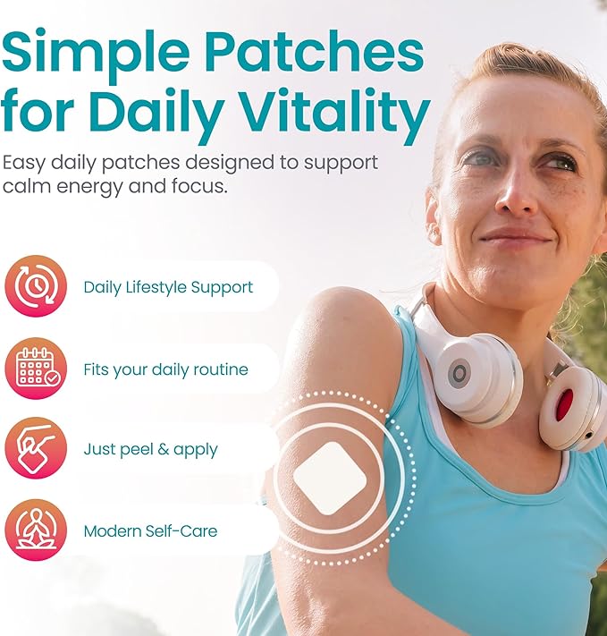 Menopause Day Relief Patch – Doctor-Formulated Transdermal Patch with Vitamin D3, Black Cohosh & Herbal Blend – Natural Support for Menopause Empowerment, 30-Day Supply