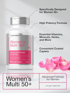 Horbäach Women's Multivitamin 50 Plus | 60 Coated Caplets | Advanced Vitamin Formula | Non-GMO & Gluten Free Supplement