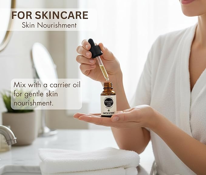 Earth N Pure Vanilla Essential Oil Natural & Therapeutic Grade | for Skin, Face, Hair, Candle, Diffuser and Home Fragrance with Glass Dropper 30 ML