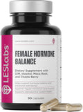 LES Labs Female Hormone Balance Supplement – Hormone Support for Women with Inositol, DIM, Vitex, Chaste Tree, Vitamin B6 & Folate – Menstrual Cycle & Fertility Support – 90 Capsules – Non-GMO