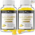 2 Pack L-Glutamine Gummies 1000mg, Glutamine Supplement for Women & Men, with BCAAs, Magnesium & NAC, Support Gut, Muscle Health & Immunity, Vegan, Non-GMO, Gluten Free, Keto Friendly, 120 Count