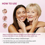 Vigority Estrogen Cream For Women, Natural Bioidentical Menopause Relief & Hormonal Moisturizer for Face, Neck & Body - Menopause Support for Hot Flashes, Menstrual Cycle - 2 Pack