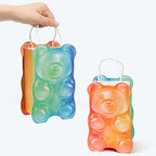 Cheerland Candyland Favor Bag Gummy Candy Bear Birthday Party Treat Bags for Candy Summerween Kids Baby Shower Sweet Dessert Table Decorations Gift Bags for Colorful Cute Party Decoration 4 Pcs