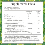 Citrus Bergamot 1500mg, Citrus Bergamot Gummies for Healthy Cholesterol, Bergamot Supplements 25:1 Extract from Italy Bergamot, Resveratrol & Niacin - Natural Vegan 60 Gummies