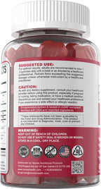 Beet Root Gummies with Iron, Methyl B12, Folate, Vitamin C - Increase Nitric Oxide & Iron Levels, Energy Support, Fight Fatigue, Beetroot & Gentle Iron Supplement, Sugar Free, 60 Counts