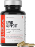 LES Labs Liver Support – Promotes Healthy Liver Function, Glutathione Production & Detoxification – Milk Thistle, NAC, ALA & Dandelion Extracts – Non-GMO Supplement – 90 Capsules