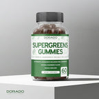 Supergreens Gummies (60 Count) Daily Greens Gummies- Greens Supplements with Raspberry Flavor- Superfood for Immunity Support for Adults - Third Party Tested, Vegan Safe & Made in USA