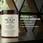 LifeCell Whey Protein – Anti-Aging Muscle Builder with Shiitake Mushroom, Collagen & Hyaluronic Acid – Plain, No Sugar Added, Soy-Free, Gluten-Free, 550g