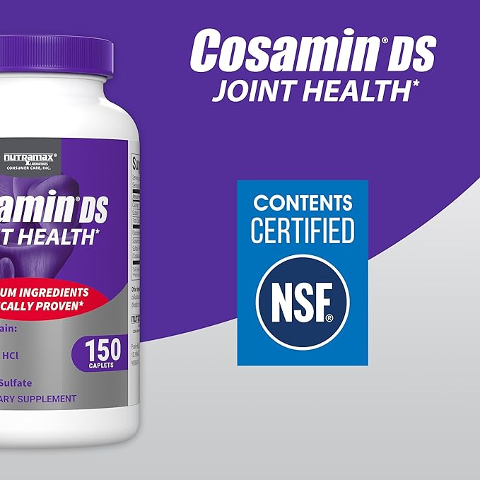 Nutramax Laboratories Cosamin® DS Joint Health Supplement with Glucosamine & Chondroitin for Adult Men & Women, Joint Supplement, 150 Caplets