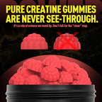 Wekannufod Creatine Monohydrate Gummies for Men & Women,5000MG Creatine Gummy Sugar Free. Boost Focus,Strength, and Endurance, Anti-Melting Formula, Vegan, Gluten-Free, Non-GMO,(Strawberry 90 ct)