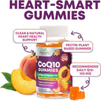 CoQ10 Gummies for Adults - Coenzyme Q10 100mg Per Serving - 3X Strength, High Absorption Antioxidant Supplement for Heart Health Support & Energy Production - Co Q10 (Coq 10) Supplements - 30 Gummies