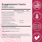 Optimal Prime Vaginal Probiotics for Women with Prebiotics, Cranberry Extract, and a Lactobacillus Probiotic Blend, Supports Healthy Vaginal Flora, Odor Control, pH Balance, 60 Capsules