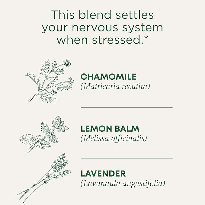 Traditional Medicinals Organic, Chamomile & Lavender - Chamomile Tea Supporting Stress Relief and Relaxation - Kosher, Non-GMO, Caffeine-Free, Compostable - 16 Tea Bags