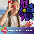 Children's Melatonin Gummies 2.5mg | 100% Drug-Free Sleep Aid | Non-Habit Forming | Supports Restful Sleep & Regular Sleep Cycle | Natural Ingredients | Berry Flavor | 60 Count