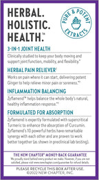 New Chapter Zyflamend™ Joint Supplement & Herbal Pain Relief – 10-in-1 Superfood Blend with Turmeric, Ginger & Green Tea - for Healthy Inflammation Response, Mobility & Flexibility, 180 Capsules