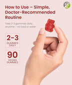 BariSlim Bariatric Calcium Gummies - Specially Formulated Bariatric Vitamins for Patients After Weight Loss Surgery - Supports Energy Levels & Bone Health | Strawberry (90 Vegan Gummies)