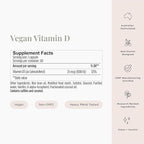JSHealth Vitamin D3 1000IU Supplement. Vegan D3 Vitamins Support Bone Health, Muscle Strength, Heart Health, Immune Support. Vegan. By Nutritionist Jessica Sepel (60 Tablets)