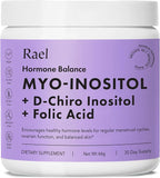 Rael Hormone Balance for Women, Inositol Powder Supplement - Vitamin B8, 40:1 Proven Ratio, Folic Acid for Ovarian Function (30 Servings)