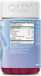 OLLY Relaxing Magnesium Gummies, Supports Muscle Relaxation,* Magnesium Citrate, Raspberry Lavender Flavored, 30 Day Supply - 120 Count